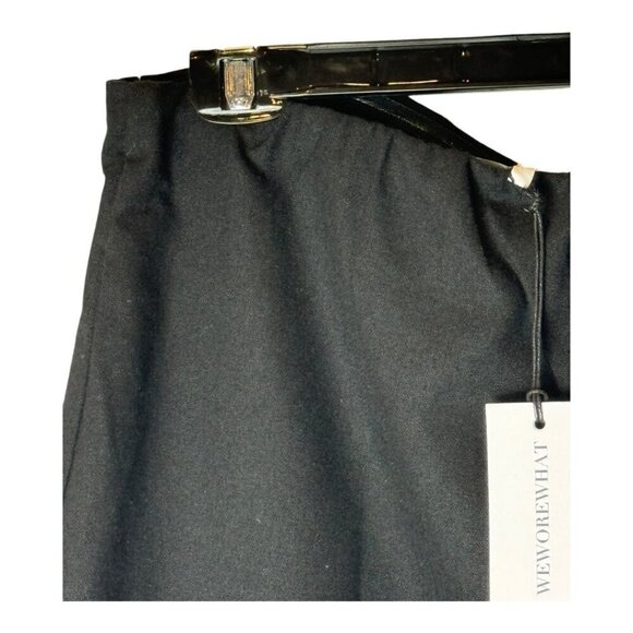 Weworewhat Shirt Women 18 Black Wool Blend Strapless A Line Top NWT Gothic - Picture 5 of 12